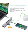 USB Accessories - 9/5 Ports USB C HUB to HDMI VGA RJ45 Gigabit Ethernet Power Adapter Dock PD Charger for MacBook Pro Air Multi Type C HUB