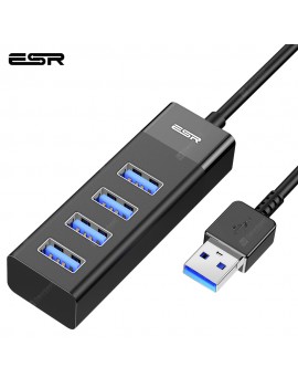 ESR USB HUB Adapter USB 3.0 Dock Fast Transfer Splitter 4 Ports 4-In-1 USB Extention Data Transfer for PC MacBook Pro