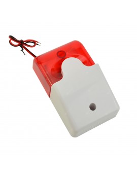 12V Flashing Alarm Sound And Light Alarm With Flashing Lights Siren 103 Burglar Alarm