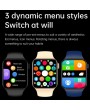 Smart Watches - N76 Smart Watch 7 Series Rightangle Metal Frame 44mm Double Button Bluetooth Call Smartwatch