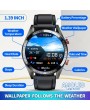 Smart Watches - New Screen Smart Watch Always Display The Time Bluetooth Call Local Music Smartwatch For Mens Android TWS Earphones